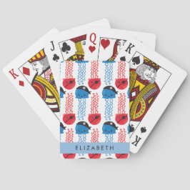 Pirat-jellyfish, Jellyfish Mönster, ditt namn Casinokort