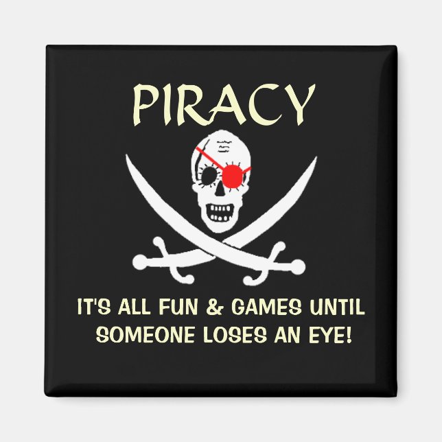 Pirat Joke Magnet (Framsidan)