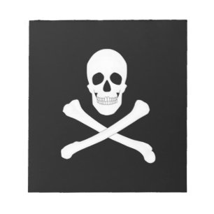 Pirat (Jolly Roger) Flagga Anteckningsblock