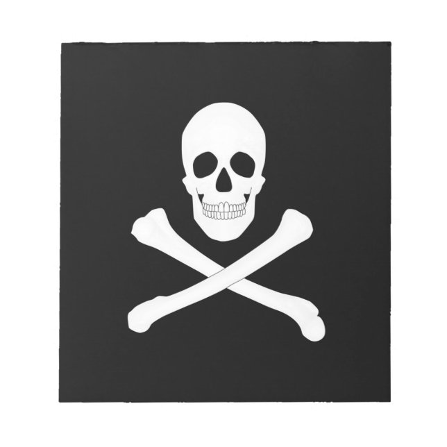 Pirat (Jolly Roger) Flagga Anteckningsblock (Framsida)