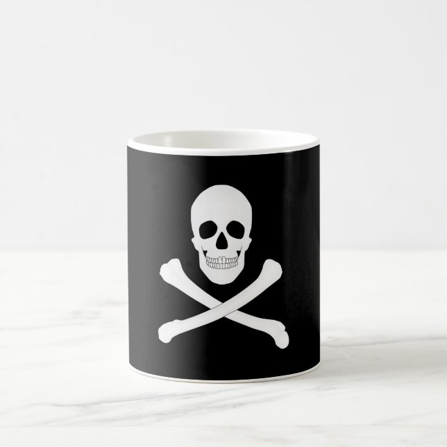 Pirat (Jolly Roger) Flagga Kaffemugg (Center)