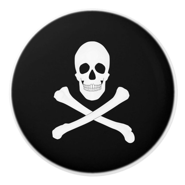 Pirat (Jolly Roger) Flagga Knopp (Framsidan)