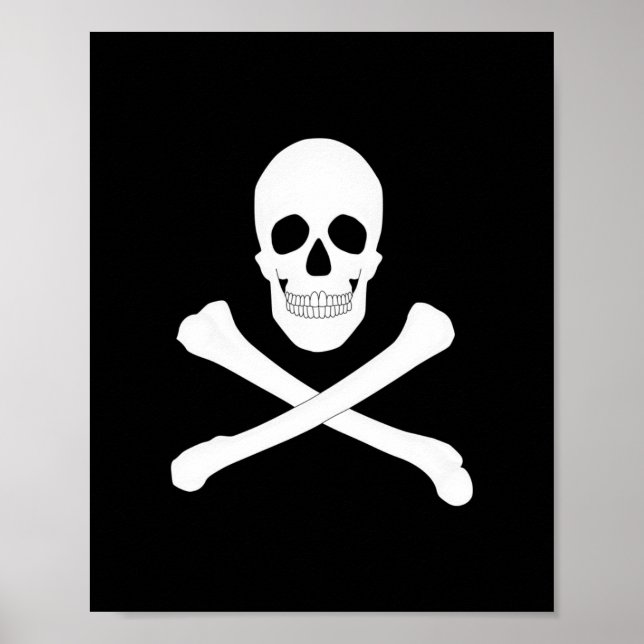 Pirat (Jolly Roger) Flagga Poster (Framsidan)