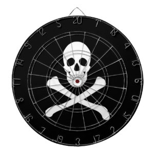 Pirat (Jolly Roger) (Skull och korsben) Darttavla