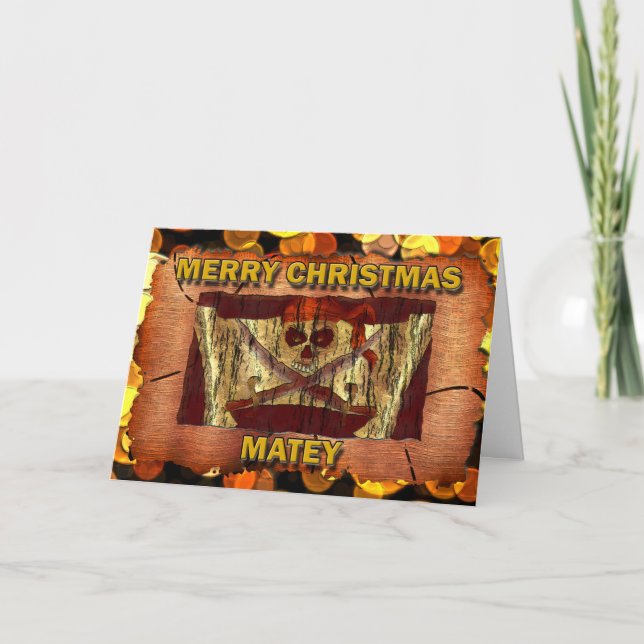 Pirat jul helgkort (Framsida)