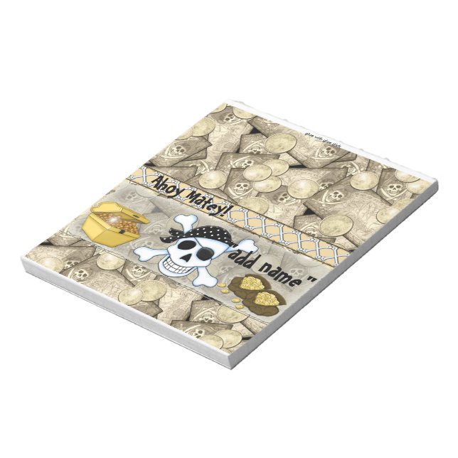 Pirat: Kandy Pub Wrapper Party-förmån Anteckningsblock (Roterad)