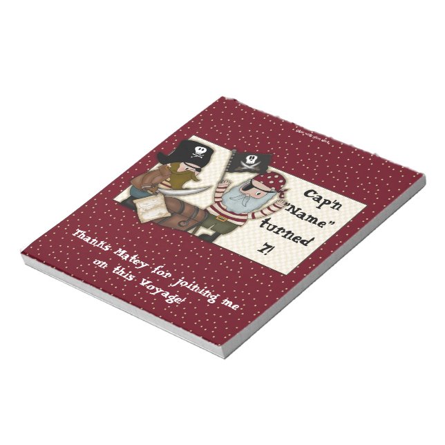 Pirat: Kandy Pub Wrapper Party-förmån Anteckningsblock (Roterad)