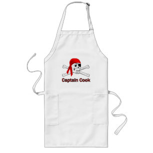 Pirat kapten Cook Apron Långt Förkläde