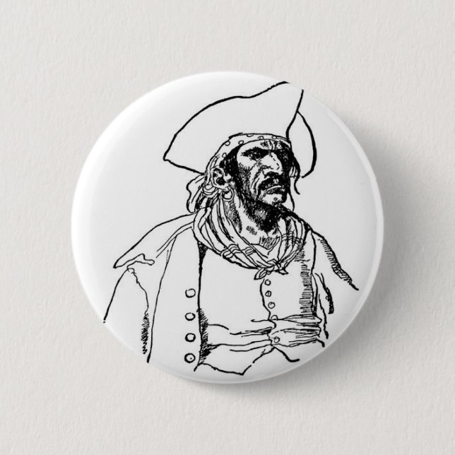 Pirat kapten knapp (Framsida)