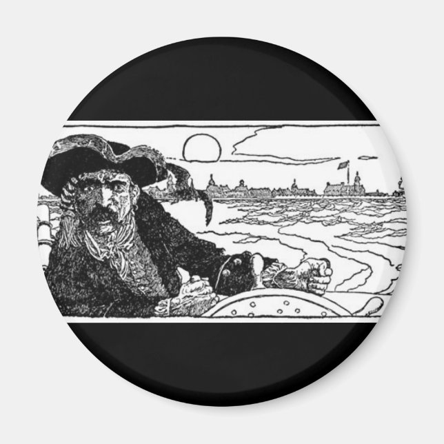 Pirat kapten magnet (Framsidan)