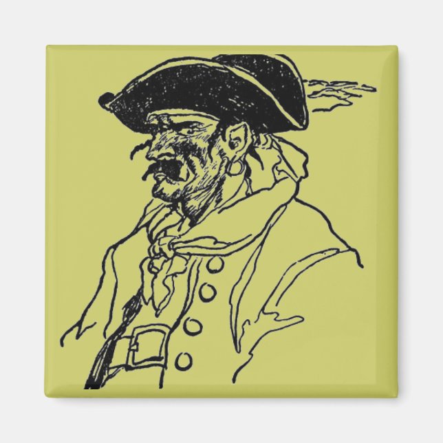 Pirat kapten magnet (Framsidan)