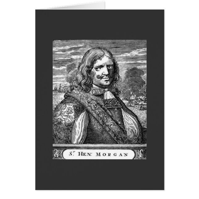 Pirat kapten Morgan Hälsningskort (Framsidan)