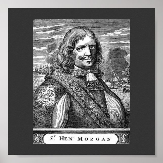 Pirat kapten Morgan Poster (Framsidan)