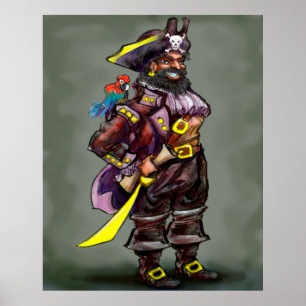 Pirat kapten Poster
