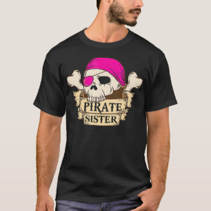Pirat kapten Sister shirt Pirat Sister Hallowee T