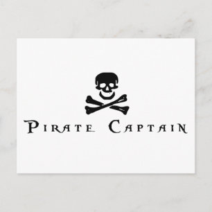 Pirat kapten vykort
