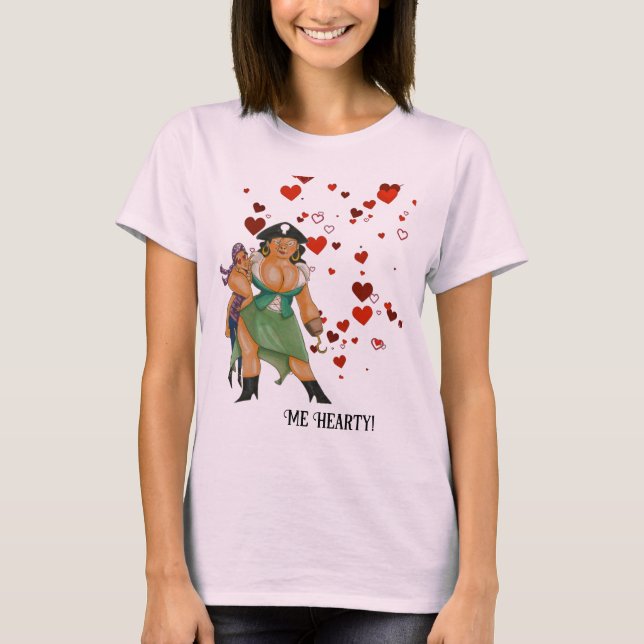 Pirat Kärlek T Shirt (Framsida)