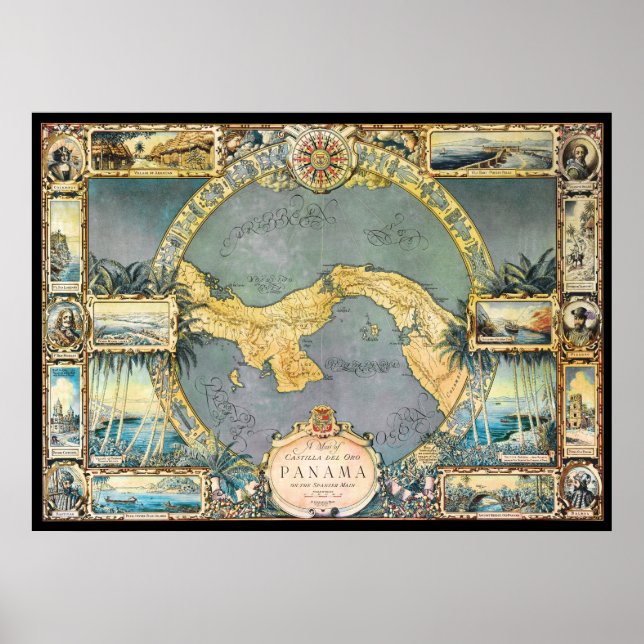 pirat Karta i Panama Poster (Framsidan)