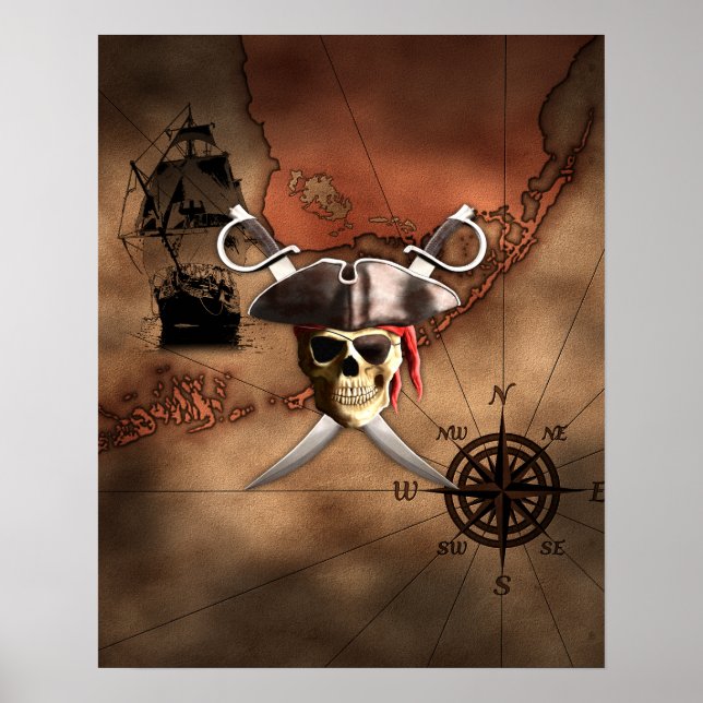 Pirat Karta Poster (Framsidan)