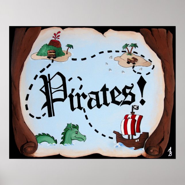 Pirat Karta Poster (Framsidan)