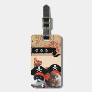PIRAT KATTER OCH ANTIQUE PIRATER TREASURE KARTOR BAGAGEBRICKA