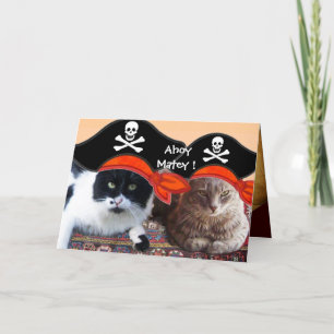 PIRAT KATTER OCH ANTIQUE PIRATER TREASURE KARTOR KORT