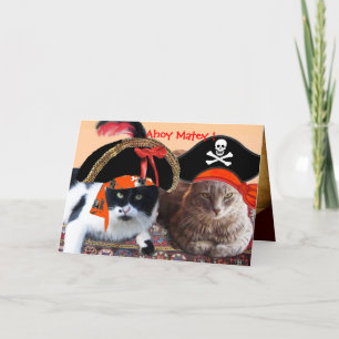 PIRAT KATTER OCH ANTIQUE PIRATER TREASURE KARTOR KORT