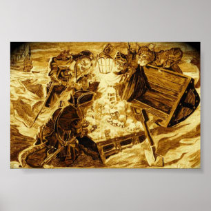 Pirat-katterna hittar loten poster