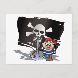 Pirat Kid Vykort