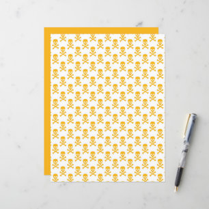 Pirat Kids Crossbone Scrapbook Gult Craft
