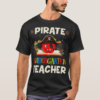 Pirat Kindergarten Lärare för Halloween Tees Pir T Shirt