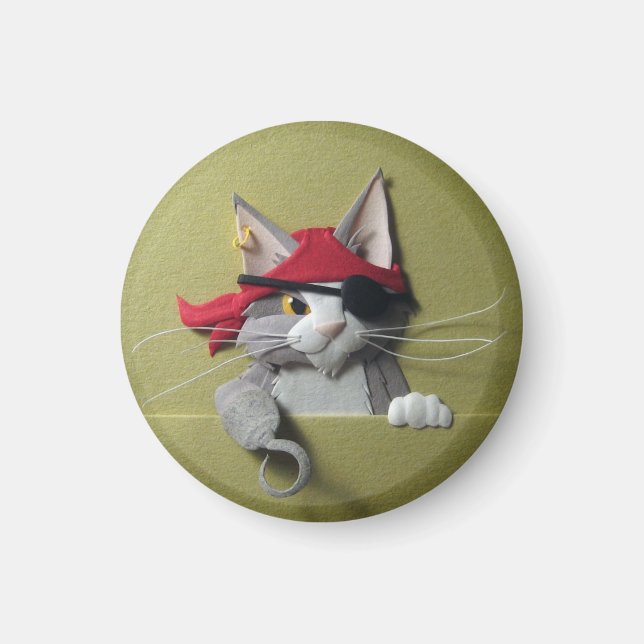 Pirat Kitten #2 Magnet (Framsidan)