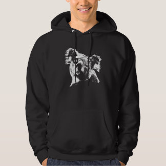 Pirat Koala med Öga Patch Skull Funny Hoodie