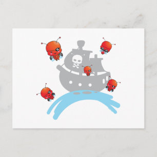 Pirat Ladybugs vykort