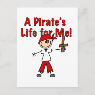 Pirat Life för Me Tshirts och Gifts Vykort