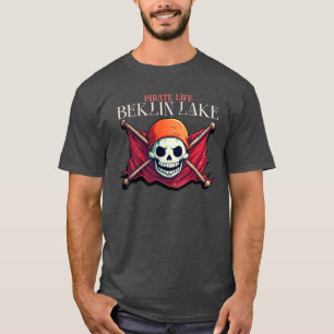Pirat Life, Skull och Flagga T Shirt