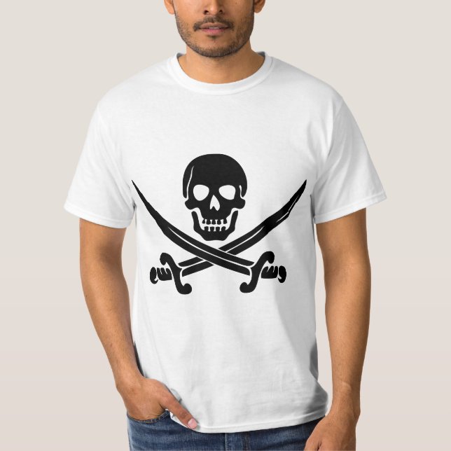 Pirat Logotyp Tee Shirt (Framsida)