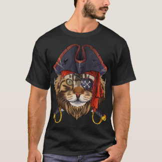 Pirat Maine Coon Jolly Roger Halloween Costume Cr T Shirt