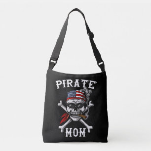 Pirat Mamma Skullsändare Sailor kapten Mor Axelväska