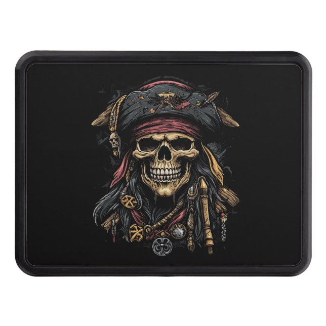 Pirat Mascot Hitch Cover Dragkroksskydd (Framsidan)