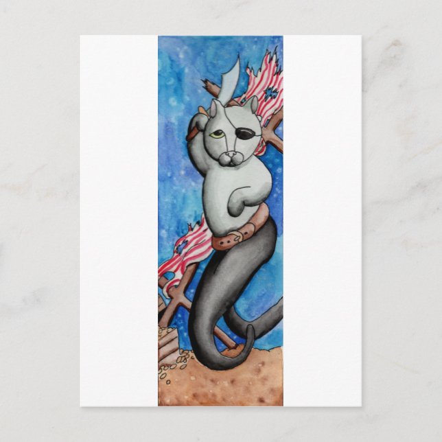 Pirat MerCat Vykort (Framsida)