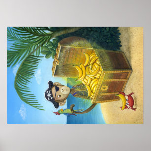 Pirat Monkey Poster