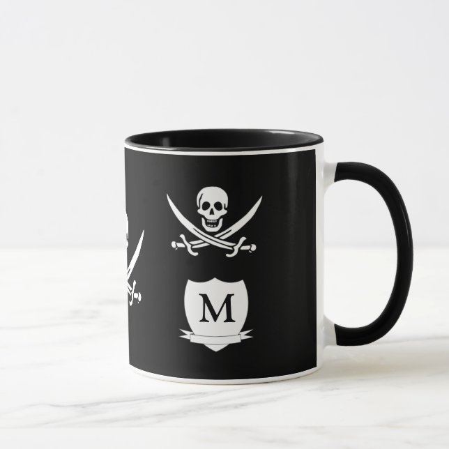 Pirat & monogram mugg (Höger)