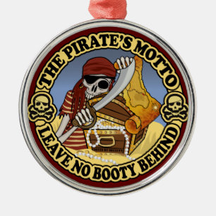 Pirat Motto Julgransprydnad Metall