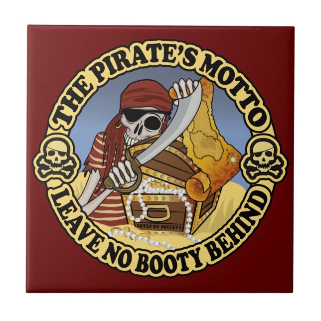 Pirat Motto Kakelplatta (Framsidan)