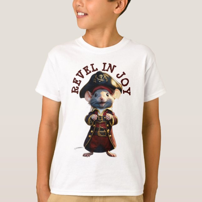 Pirat Mouse Leader: World Domination Edition T Shirt (Framsida)