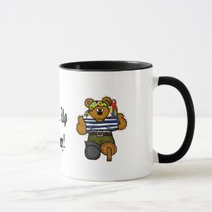 Pirat Nalle och Treasure Karta Mugg