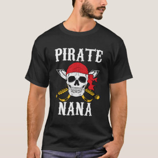 Pirat Nana Grandmor Family Halloween T Shirt