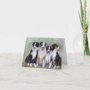 Pirat och döttrar - australian shepherd kort