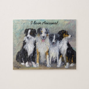 Pirat och döttrar - australian shepherd pussel